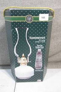 lot 143 image: In Box Sommerset Oil Lamp