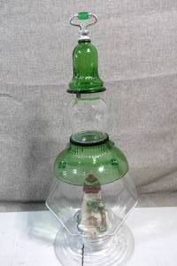 lot 199 image: Light House in a Bottle Cool Glass Decor