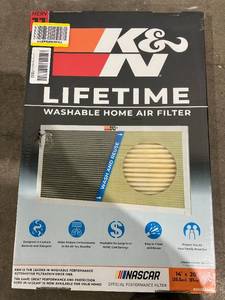 lot 173 image: K&N Lifetime Washable 11 MERV Pleated Home Air Filter