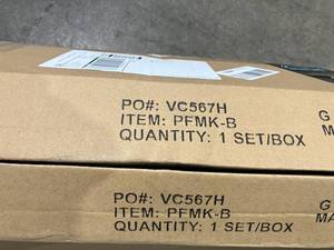lot 176 image: Mytee Products 2-Pack Black Poly Coated Poly Fender Mounting Kit
