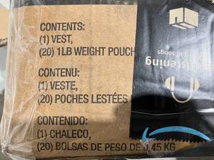 lot 185 image: CAP Barbell Unisex-Adult Short 20 lbs Adjustable Weighted Vest