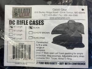 lot 206 image: Galati Gear 30 Inch Black DCN Rifle Case with External Mag Pockets