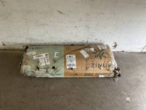 lot 120 image: ZINUS Dawn 14 Inch Black Metal SmartBase Compack Queen Size Mattress Foundation