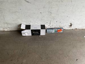 lot 132 image: LOT of Glass Tile - Case of Giorbello Bright White 4 in. x 12 in. x 8mm Glass Subway Tile and 1 Pack of Jeffrey Court Abalone Gray 3 in. x 12 in. Glossy Glass Wall Tile