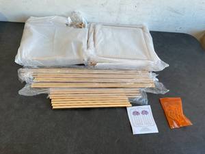 lot 270 image: Nuptio Set of 2 Gold Table Centerpiece Flower Stands