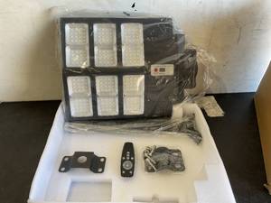 lot 278 image: JAYNLT 600W LED Solar Dawn to Dusk Street Light with Motion Sensor and Remote Control
