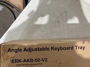 lot 238 image: EUREKA ERGONOMIC Height Adjustable Under Desk Mouse & Keyboard Slide Out Tray