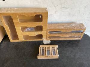 lot 360 image: YOLYN 7-IN-1 Ziplock Bag and Wrap Organizer and Dish Rack