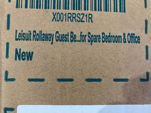 lot 304 image: LEISUIT Foldaway Twin Size Guest Bed with Thick Memory Foam Mattress