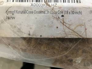 lot 311 image: Kempf 18 x 30 Inch Natural Coco Doormat