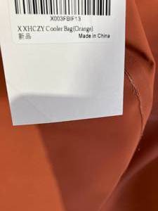 lot 336 image: X XHCZY Orange 30 Liter Soft Backpack Cooler Bag