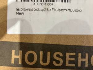 lot 342 image: 2-Burner Gas Stove Cooktop for RVs, Apartments and Outdoors.
