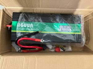 lot 6 image: JIGUUN 3000 Watt Pure Sine Wave Power Inverter 12v DC to 110120v AC Inverter 3 AC & USB Output