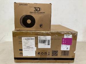 lot 8 image: Creality Ender 3 V2 Neo 3D printer with Kingroon 4-Colors PETG 3D Printer Filament