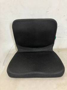 lot 70 image: Bonmedico Black Padded Foldable Floor Chair with Back Support