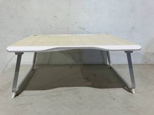 lot 417 image: SAIJI Folding Extra Large Wood and Aluminum Bed Desk for Laptop
