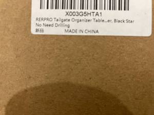 lot 440 image: RERPRO Foldable No-Drill Black Tailgate Table