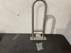lot 457 image: Handicap Stainless Steel U-Shaped Wall Mount Grab Bar