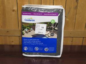 lot 18 image: Coolaroo 13 x 7 Rectangle Shade Sail - Pewter Color