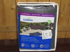 lot 17 image: Coolaroo 13 x 7 Rectangle Shade Sail - Pewter Color