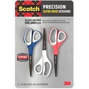 lot 85 image: Scotch Precision Ultra Edge Scissors  - 3 pack