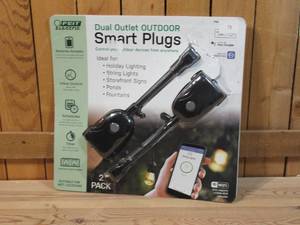 lot 23 image: Feit Wi-Fi Smart Outdoor Plug 2-pack