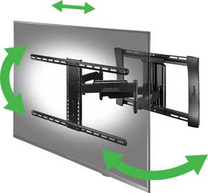 lot 35 image: Rocketfish - Full-Motion TV Wall Mount for Most 40 - 75 TVs - Black