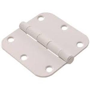 lot 51 image: 9 - Hardware Essentials 852592 Door Hinge, 3-12 in H Frame Leaf, Removable Pin, Flush Mounting, 100 lb