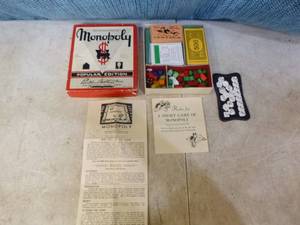 lot 71 image: Vintage Monopoly Game