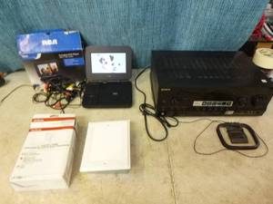 lot 75 image: AV Receiver and DVD Player