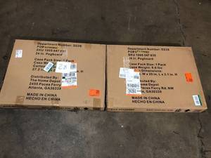 lot 6 image: 2 Lots of Husky 2-Pack Steel Pegboard Set in Black (24 in. W x 16 in. H) for Regular Duty Welded Steel Garage Storage System Customer Returns See Pictures
