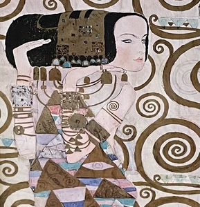 lot 156 image: Expectation Framed Print by Gustav Klimt