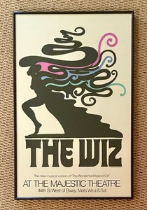 lot 104 image: Trio of Broadway Musical Framed Advertising Prints including The Wiz