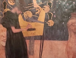 lot 182 image: The Music Framed Print by Gustav Klimt