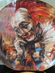 lot 70 image: Don Ruffin Clown Also Cries Plate