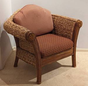 lot 75 image: Unique Wicker Armchair