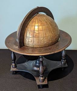lot 78 image: Brass Zodiac Tabletop Globe