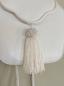 lot 92 image: Susan Gail White Leather Evening Bag