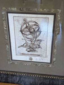 lot 230 image: Pair of Framed Celestial Sphere Prints