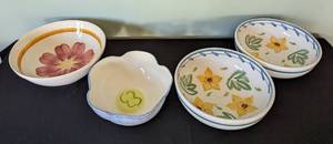 lot 242 image: Decorative Ceramic Serving Bowls