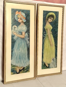 lot 49B image: Pair of Vintage Prints by Huldak
