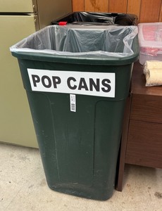 lot 9164 image: Rubbermaid Trash Cans