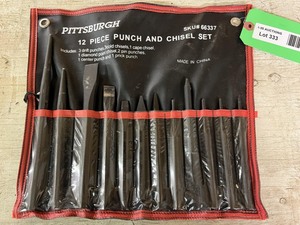 lot 4333 image: Punch chisel set