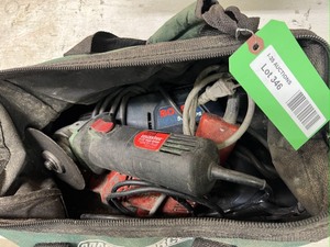 lot 4346 image: Tool bag and drills