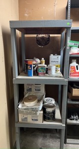 lot 5315 image: Wooden Shelf and Contents