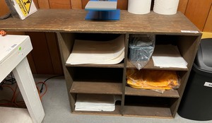 lot 6190 image: Work Table With Storage