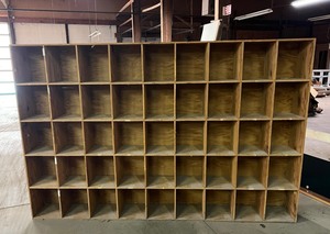 lot 5438 image: Wooden cubbies