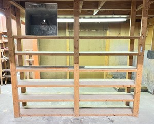 lot 5416 image: Wooden shelves