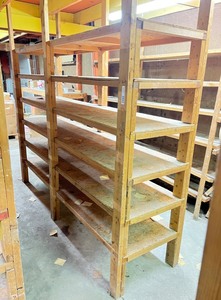 lot 5418 image: Wooden shelves