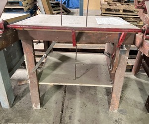 lot 6428 image: Hand made screen printing table